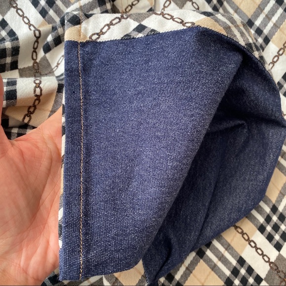 π ICC JEANSWEAR BY CLAIRE PLAID DENIM TWO TONED JEANS! - Picture 8 of 8